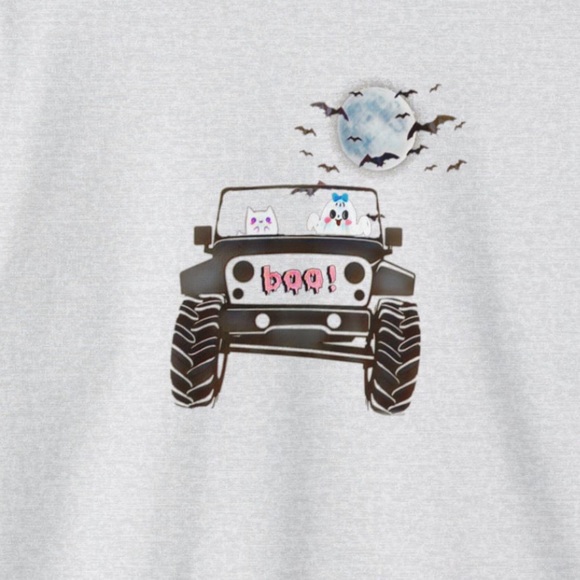 jeep halloween ghost buds crewneck - Picture 2 of 2